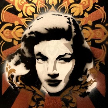 Painting titled "Lauren Bacall" by Colby Fox, Original Artwork