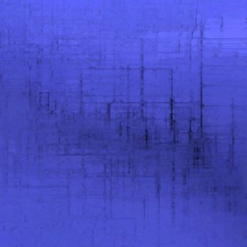 Pintura intitulada "bleu et bleus" por Colombe Boucher, Obras de arte originais