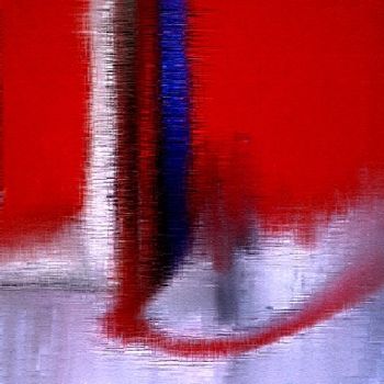 Pittura intitolato "rouge et rubans" da Colombe Boucher, Opera d'arte originale