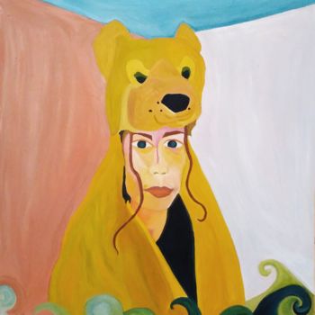 Peinture intitulée "Peau d ours" par C Brd, Œuvre d'art originale, Huile