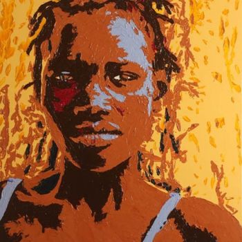 Malarstwo zatytułowany „Senegal #1” autorstwa Cyrille Bro, Oryginalna praca, Akryl