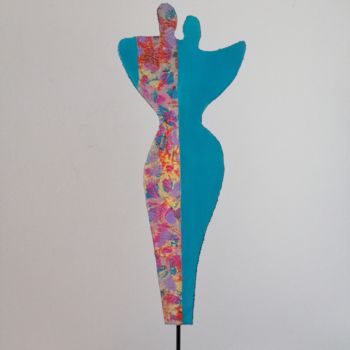 Rzeźba zatytułowany „Fusion” autorstwa Carole Carpier, Oryginalna praca, Akryl