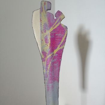 Sculpture intitulée "Alter ego" par Carole Carpier, Œuvre d'art originale, Acrylique