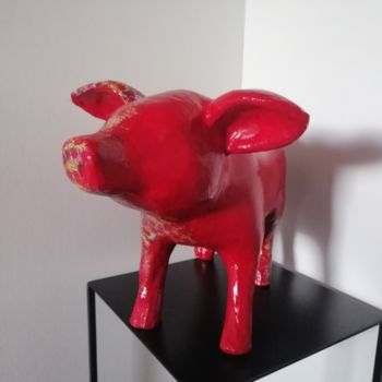 Sculpture intitulée "Balthazar" par Carole Carpier, Œuvre d'art originale, Acrylique