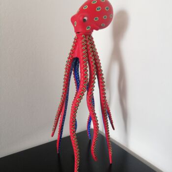 Sculpture titled "Ruby" by Carole Carpier, Original Artwork, Resin