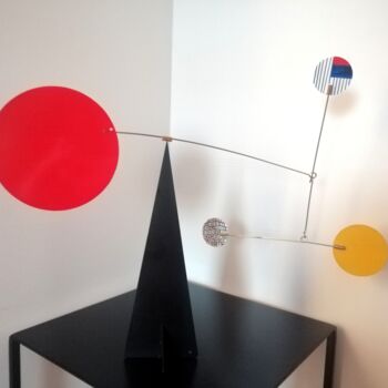 Скульптура под названием "Equilibrium" - Carole Carpier, Подлинное произведение искусства, Металлы