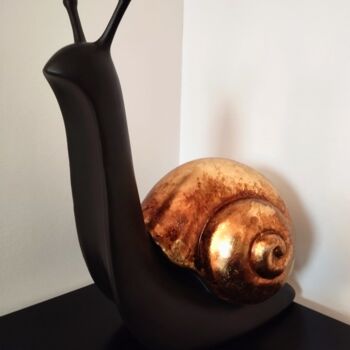 Sculpture titled "Nessy" by Carole Carpier, Original Artwork, Resin