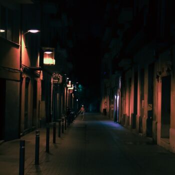 Fotografía titulada "Night city" por Ccdril Fotografia, Obra de arte original, Fotografía analógica