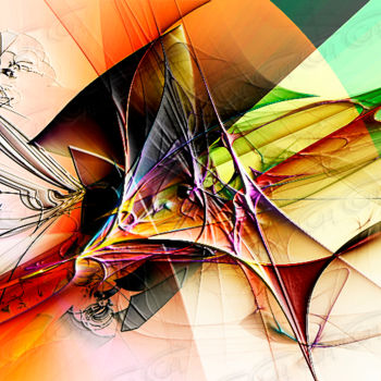 Arts numériques intitulée "Icarus" par Cch, Œuvre d'art originale, Travail numérique 2D