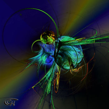 Arts numériques intitulée "Insecte cosmographi…" par Cch, Œuvre d'art originale, Modélisation 3D