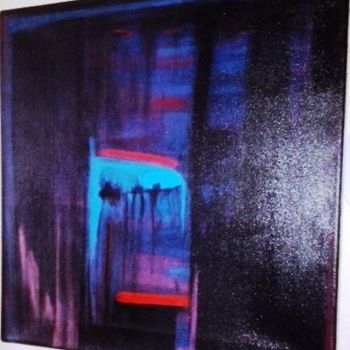 Schilderij getiteld "Fading into Darkness" door Carole Cid, Origineel Kunstwerk, Olie