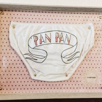 Art textile intitulée "Pan-Pan" par Ccile Dlice, Œuvre d'art originale