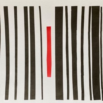 「Red line」というタイトルのコラージュ Corentin Cptによって, オリジナルのアートワーク, コラージュ