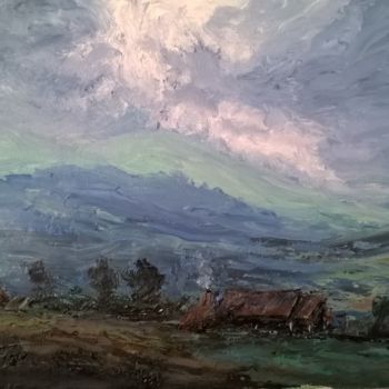 Painting titled "Paisaje gallego" by Carlos Coira, Original Artwork, Oil