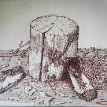 Drawing titled "tocon.jpg" by César Cubillas Ochoa, Original Artwork, Ink