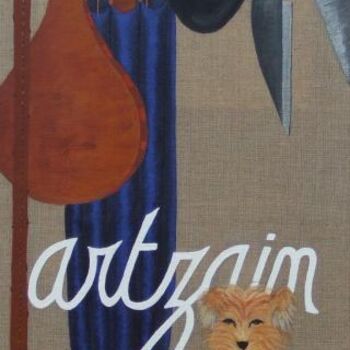 Pintura intitulada "Artzain" por C Comme Cathy D Comme Domi, Obras de arte originais
