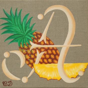 제목이 "Ananas"인 미술작품 C Comme Cathy D Comme Domi로, 원작