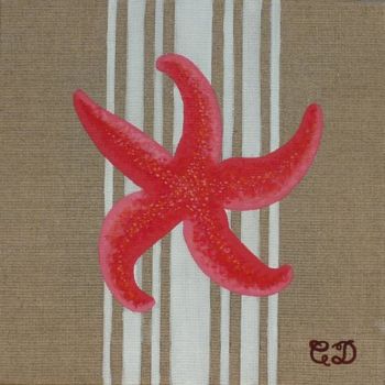 「l'étoile de mer」というタイトルの絵画 C Comme Cathy D Comme Domiによって, オリジナルのアートワーク