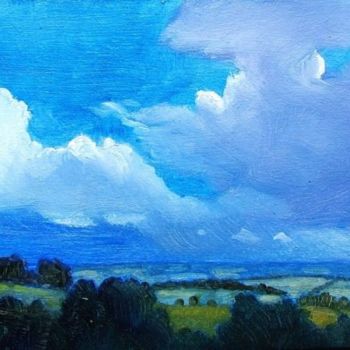Painting titled "Storm Clouds" by Christine Derrick, Original Artwork