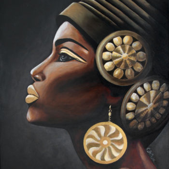 Schilderij getiteld "black-beauty-3.jpg" door Candice Dethise, Origineel Kunstwerk, Acryl