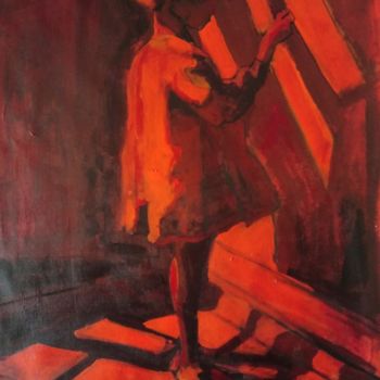 Painting titled "Que la luz entre" by Claudia Moskoluk, Original Artwork, Acrylic