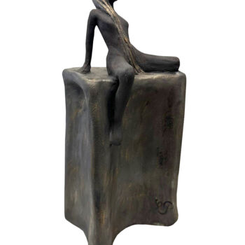 Sculpture titled "Sereine" by Cécile Cabezas, Original Artwork, Terra cotta