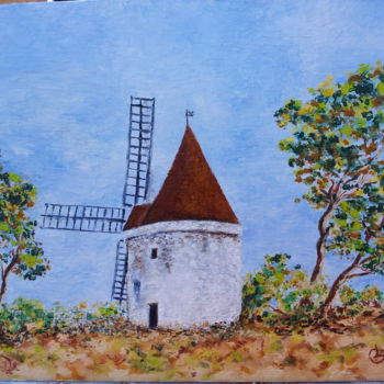 Painting titled "si-daudet-m-etait-c…" by Cécile Labossière, Original Artwork, Oil