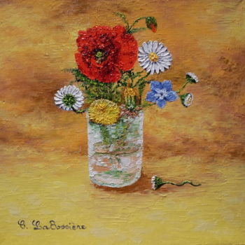 Peinture intitulée "le-bouquet-de-julia…" par Cécile Labossière, Œuvre d'art originale
