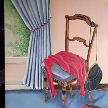 Peinture intitulée "La-chaise-de-Mamy-0…" par Cécile Labossière, Œuvre d'art originale