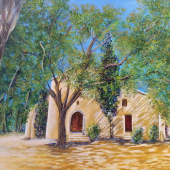 Peinture intitulée "la-chapelle-notre-d…" par Cécile Labossière, Œuvre d'art originale, Huile