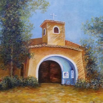 Pittura intitolato "la-chapelle-ste-the…" da Cécile Labossière, Opera d'arte originale, Olio