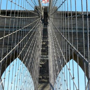 Фотография под названием "New York Pont de Br…" - Cecile Gonne Victoria, Подлинное произведение искусства