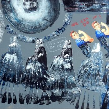 Картина под названием "Girl Power We ca do…" - Cecile Gonne Victoria, Подлинное произведение искусства