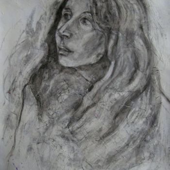 Painting titled "questionnement" by Cécile Rateau, Original Artwork