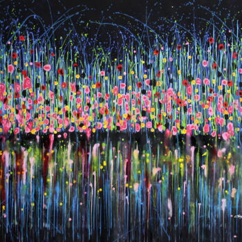 Painting titled "Technicolor Dream #…" by Cecilia Frigati, Original Artwork, Acrylic