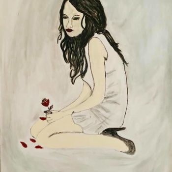 Painting titled "Alone VI" by Cecília Vilas Boas, Original Artwork, Acrylic