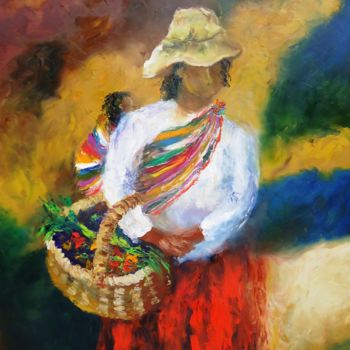 Painting titled "EL SECRETO" by Cecilia Revol Núñez, Original Artwork, Oil
