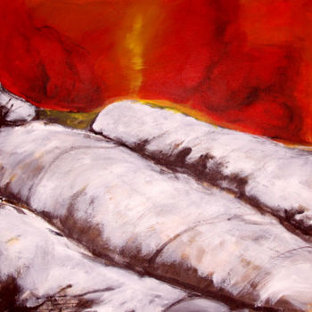 Painting titled "Spirit over frost" by Cecilia August Sand, Original Artwork