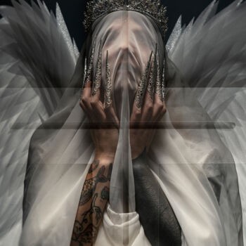 Fotografia intitolato "Dark Angel II" da Cédric Brion (Studio Clavicule Pics), Opera d'arte originale, Fotografia digitale