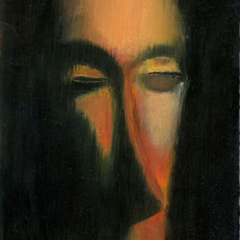 Картина под названием "Esprit du Ngil" - Cédric Crémière, Подлинное произведение искусства, Масло