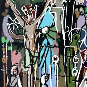 Pintura titulada "Je sais le mérite d…" por Cédric Gaillard, Obra de arte original, Oleo Montado en Bastidor de camilla de m…