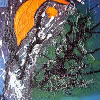 Peinture intitulée "Clair de lune" par Cédric Mounir, Œuvre d'art originale