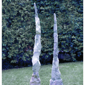 Sculpture titled "Anonymes" by Cédric Rouze, Original Artwork, Metals