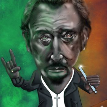 Arte digital titulada "Johnny" por Aste, Obra de arte original, Pintura Digital