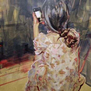 Pintura titulada "L'écran" por Cedrick Vannier, Obra de arte original, Acrílico Montado en Bastidor de camilla de madera
