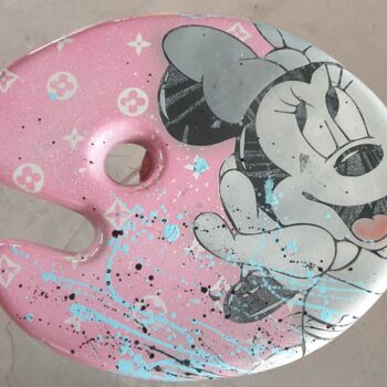 Schilderij getiteld "Minnie" door Poupl, Origineel Kunstwerk, Airbrush