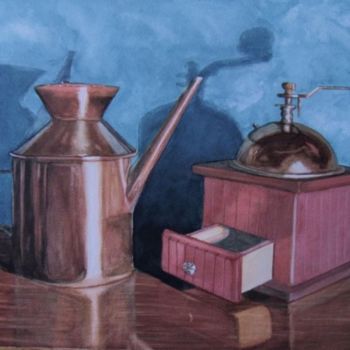 Peinture intitulée "madera y bronce ACU…" par Jose Luis Perez Muñoz, Œuvre d'art originale