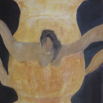 Peinture intitulée "la jarre" par Cegede, Œuvre d'art originale, Acrylique