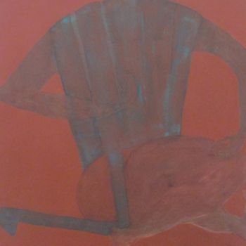 Peinture intitulée "Fauteuil de plage s…" par Cegede, Œuvre d'art originale, Acrylique
