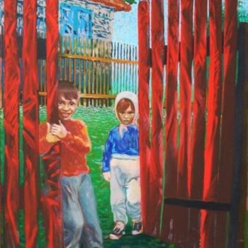 Schilderij getiteld "Kids" door Celadyn, Origineel Kunstwerk